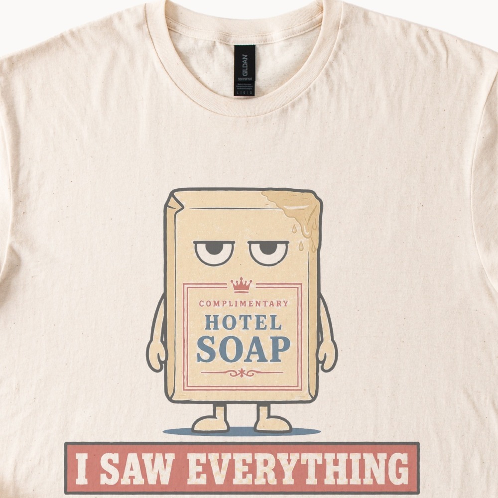 Grumpy Hotel Soap Crown Logo Funny Vintage Style Shirt